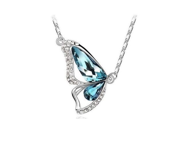 women jewelry pendant necklace inlaid superior rhinestone crystal twinkle non fading valentine's gift plating white k elegant butterfly, Silver
women jewelry pendant necklace inlaid superior rhinestone crystal twinkle non fading valentine's gift plating white k elegant butterfly, Silver