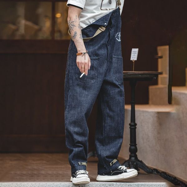 men's pants ami khaki loose casual suspender jumpsuit allmatch overalls american street retro straight denim trousers 230414, Black
men's pants ami khaki loose casual suspender jumpsuit allmatch overalls american street retro straight denim trousers 230414, Black