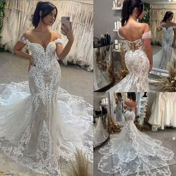 beach fishtail wedding dress off shoulder ivory lace applique bohemian bridal dress, White
beach fishtail wedding dress off shoulder ivory lace applique bohemian bridal dress, White