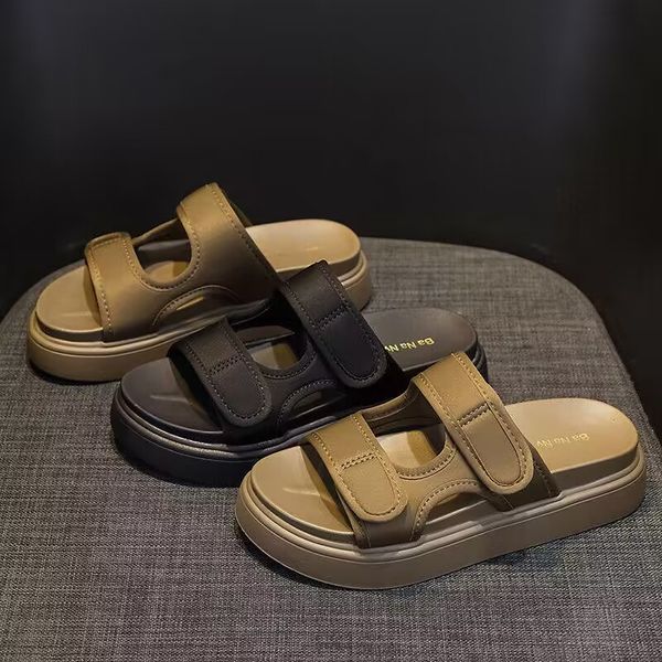 summer slippers worn outside fashion thick soles comfortable lightweight outdoor non-slip foot massage beach sandals, Black
summer slippers worn outside fashion thick soles comfortable lightweight outdoor non-slip foot massage beach sandals, Black