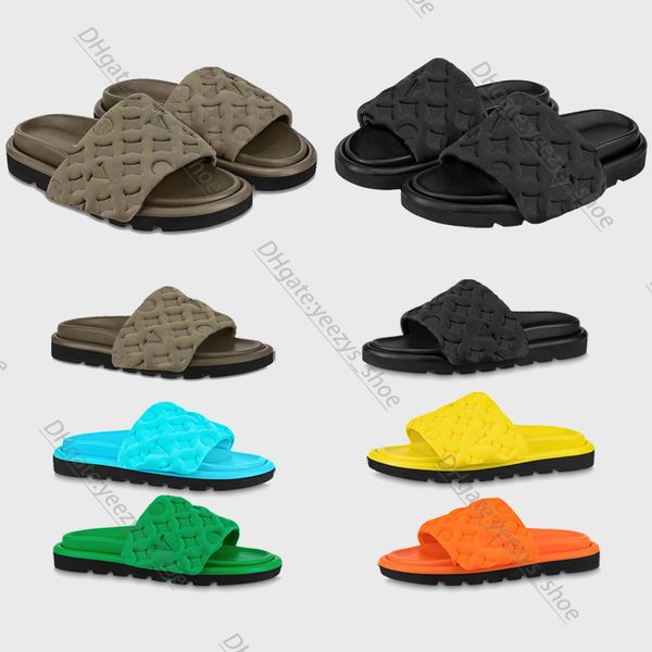 2023 summer new shoe designer man slipper woman sandal embossed slipper pool pillow comfort luxury fashion sandal adjustable slides flat sho, Black
2023 summer new shoe designer man slipper woman sandal embossed slipper pool pillow comfort luxury fashion sandal adjustable slides flat sho, Black