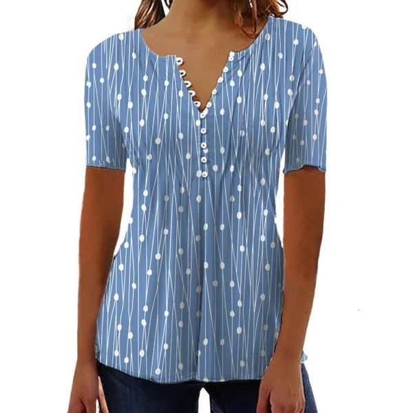 women's t-shirt women's fashion ladies spring summer t-shirt short sleeve v-neck dot oversized printed shirts female 230414, White
women's t-shirt women's fashion ladies spring summer t-shirt short sleeve v-neck dot oversized printed shirts female 230414, White