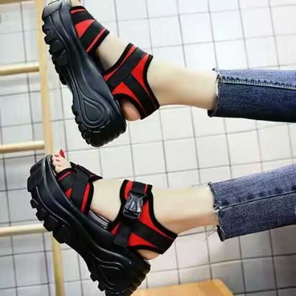 2023 new summer women's sandals fashion thick soled wedge heeled sandals student comfortable non-slip shoes, Black
2023 new summer women's sandals fashion thick soled wedge heeled sandals student comfortable non-slip shoes, Black