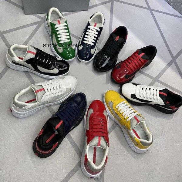 designer sneakers america's cup sneakers men casual shoes platform shoe orange patent leather mesh flat trainer rubber bottom trainers, Black
designer sneakers america's cup sneakers men casual shoes platform shoe orange patent leather mesh flat trainer rubber bottom trainers, Black
