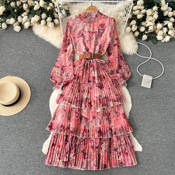 standing collar mesh long sleeved dress with ruffle edge printing waistband puffy large swing dress lantern sleeve cake long dress, Black;gray
standing collar mesh long sleeved dress with ruffle edge printing waistband puffy large swing dress lantern sleeve cake long dress, Black;gray