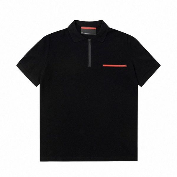 designer mens prads t-shirt zipper polo lapel cotton prad shirt womens casual loose classic black and red card short sleeve prd, White;black
designer mens prads t-shirt zipper polo lapel cotton prad shirt womens casual loose classic black and red card short sleeve prd, White;black