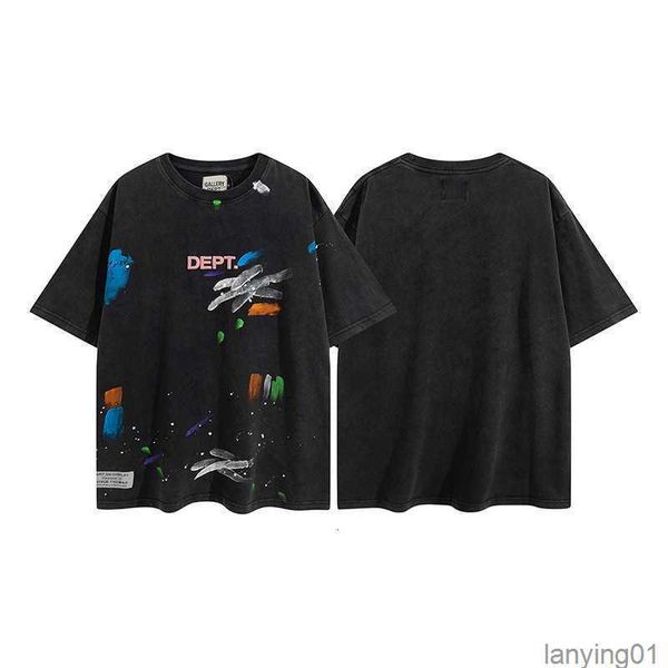 american mens t shirts 2023 dept shirt galleryes high street fashion brand graffiti hand-painted short-sleeved men's women's vinta, White;black
american mens t shirts 2023 dept shirt galleryes high street fashion brand graffiti hand-painted short-sleeved men's women's vinta, White;black
