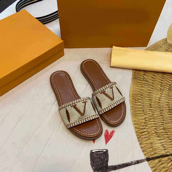 luxury designer slippers women's summer 2023 straw woven lock wearing light flats leisure beach holiday lazy sandals embroidery canvas, Black
luxury designer slippers women's summer 2023 straw woven lock wearing light flats leisure beach holiday lazy sandals embroidery canvas, Black