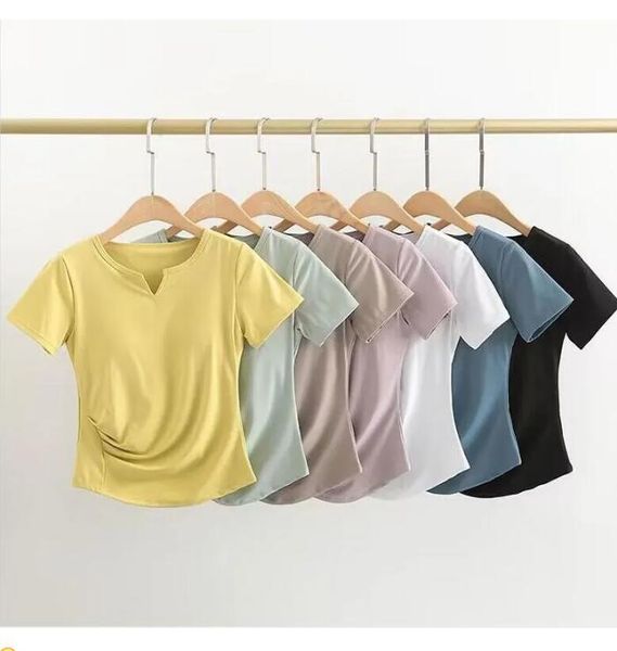 yoga suit short sleeved women's summer thin sports t-shirt, waist up, slimming professional running quick drying fitness suit, v-neck, White;red
yoga suit short sleeved women's summer thin sports t-shirt, waist up, slimming professional running quick drying fitness suit, v-neck, White;red