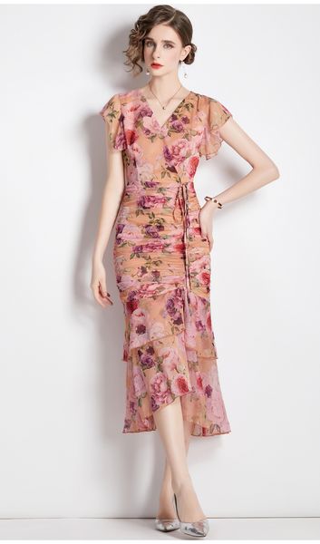 casual dresses runway autumn floral chiffon mermaid dress new fashion women v neck flower print ruffles lace up bodycon party long vestido 2, Black;gray
casual dresses runway autumn floral chiffon mermaid dress new fashion women v neck flower print ruffles lace up bodycon party long vestido 2, Black;gray