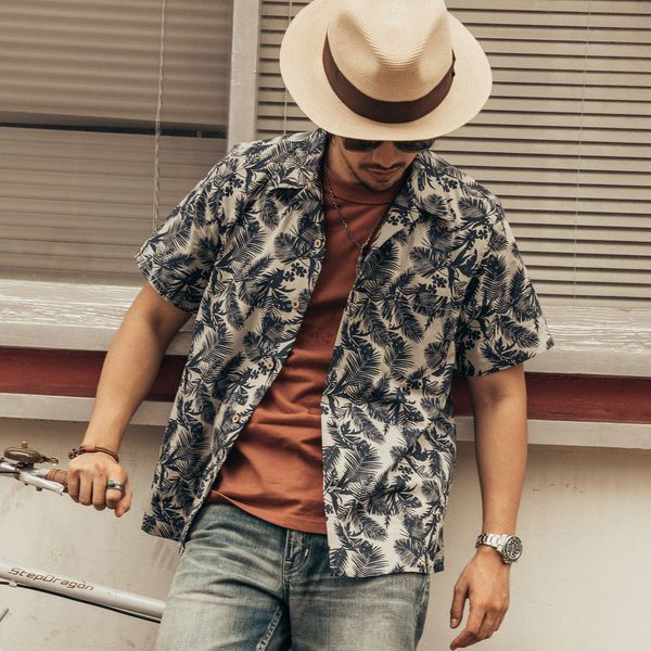 men's casual shirts hw-0004 big us size genuine quality vintage looking loose fitting hawaii aloha cotton printing shirt 230414, White;black
men's casual shirts hw-0004 big us size genuine quality vintage looking loose fitting hawaii aloha cotton printing shirt 230414, White;black