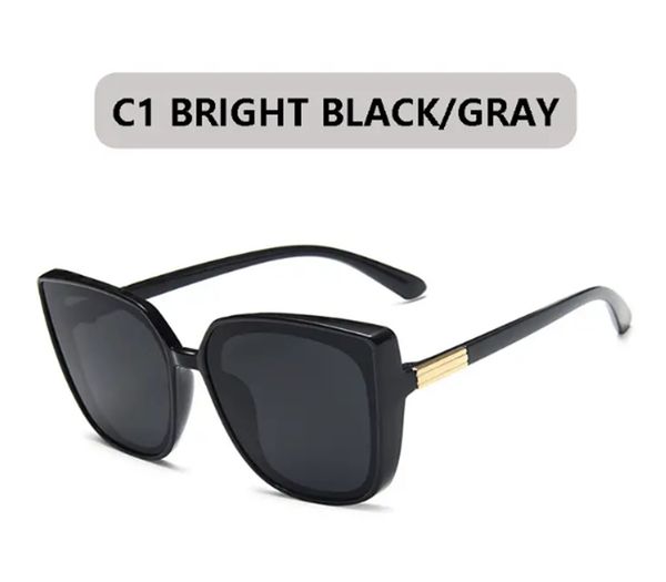 fashionable oversized women's cat eye sunglasses - classic retro goggles with uv400 protection, White;black
fashionable oversized women's cat eye sunglasses - classic retro goggles with uv400 protection, White;black