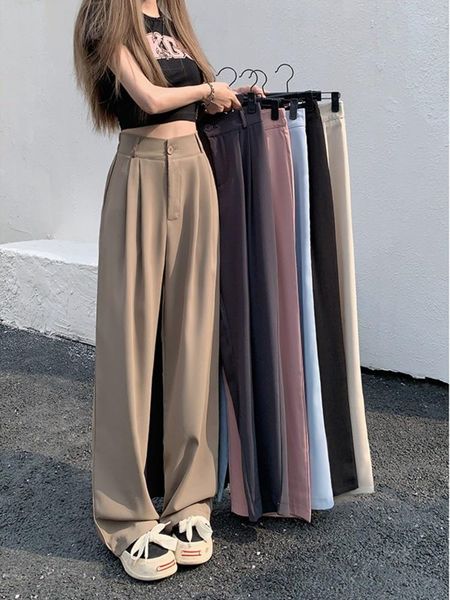 women's pants elastic waist casual women's straight leg slim summer 2023 loose high suit wide, Black;white
women's pants elastic waist casual women's straight leg slim summer 2023 loose high suit wide, Black;white