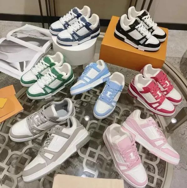 Designer Shoes Trainer Luxurys Sneakers Men Casual Shoe Virgil Black White Pand…