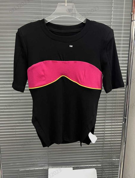womens t-shirts patchwork color letters print classic crewneck design casual tee slim-fit version short sleeve fashion designer clothes wom, White
womens t-shirts patchwork color letters print classic crewneck design casual tee slim-fit version short sleeve fashion designer clothes wom, White