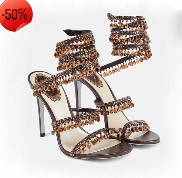 sandals crystal lamp stiletto heel sandals for womens shoe rene caovilla cleo rhinestone studded snake strass shoes luxurys designers 9.5cm, Black
sandals crystal lamp stiletto heel sandals for womens shoe rene caovilla cleo rhinestone studded snake strass shoes luxurys designers 9.5cm, Black