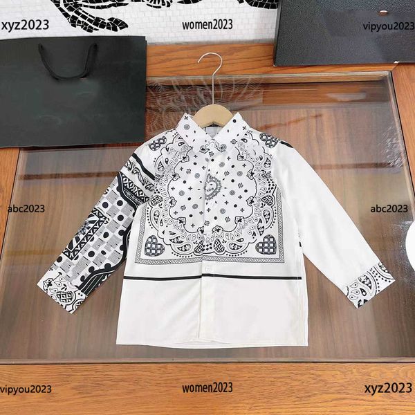 luxury kids clothing baby long sleeved shirt black and white contrast printing blouses summer fashion shirt size 110-170 cm, White;black
luxury kids clothing baby long sleeved shirt black and white contrast printing blouses summer fashion shirt size 110-170 cm, White;black