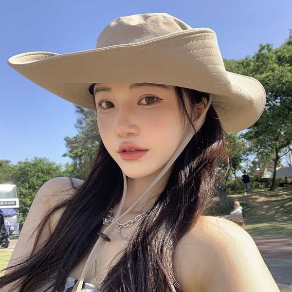 wide brim hats new women's bucket hat panama 2022 fashion sun visor breathable fisherman protection hat ponytail cap summer hats beach, Blue;gray
wide brim hats new women's bucket hat panama 2022 fashion sun visor breathable fisherman protection hat ponytail cap summer hats beach, Blue;gray