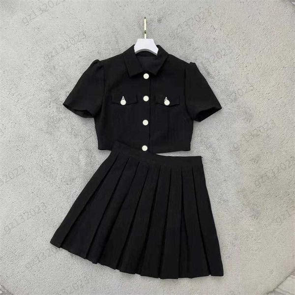 designer two piece dress front letters embroidery custom button-lapel short sleeves jacket match high-waisted pleated skirt womens two-piece, White
designer two piece dress front letters embroidery custom button-lapel short sleeves jacket match high-waisted pleated skirt womens two-piece, White