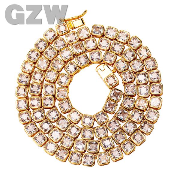 4mm 5mm single row square candy tennis chain necklace for men and women full cubic zirconia crystal iced out hip hop tock trend jewelry acce, Silver
4mm 5mm single row square candy tennis chain necklace for men and women full cubic zirconia crystal iced out hip hop tock trend jewelry acce, Silver