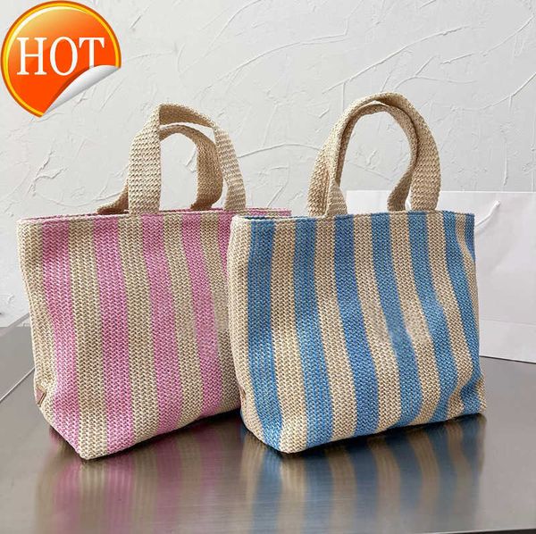 2022 stripe straw bags designer bag woman crochet tote bag luxury handbag summer shopping purse totes shoulder handbags triangle quality
2022 stripe straw bags designer bag woman crochet tote bag luxury handbag summer shopping purse totes shoulder handbags triangle quality