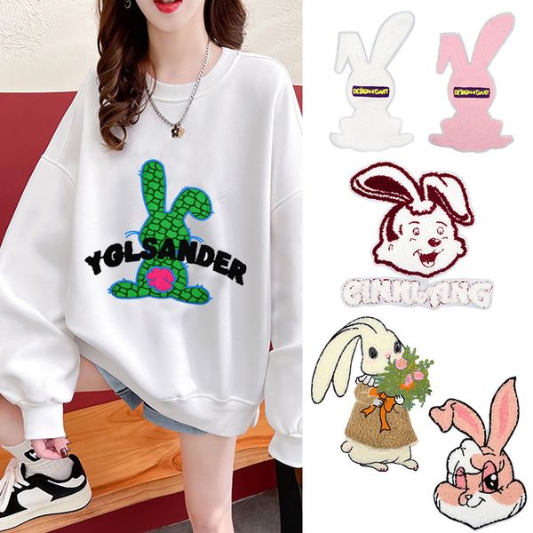 patch accessories hand sewing fashion cartoon large towel embroidered rabbit pattern, Black
patch accessories hand sewing fashion cartoon large towel embroidered rabbit pattern, Black