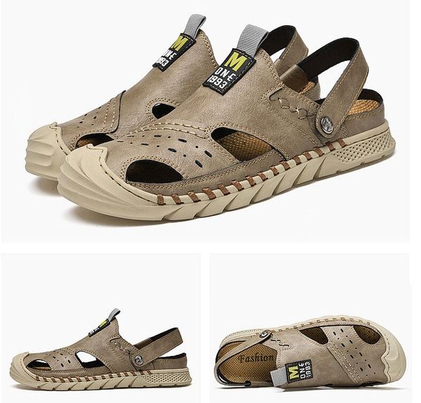 summer men's sandals genuine leather sandals slides breathable rome male outdoor beach slippers soft men beach sandals, Black
summer men's sandals genuine leather sandals slides breathable rome male outdoor beach slippers soft men beach sandals, Black