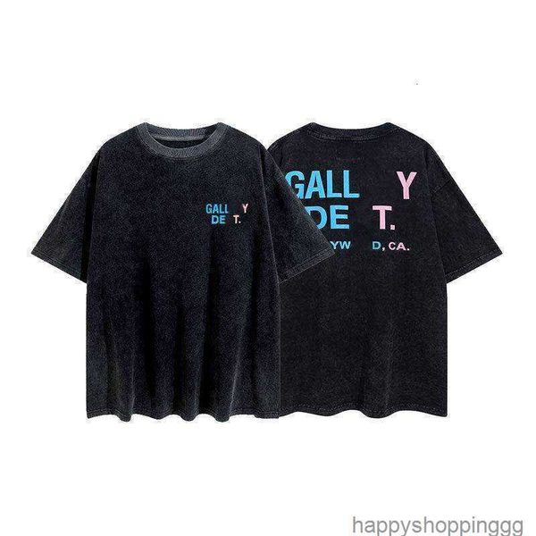 fashion brand classic t shirt galleryes dept printed pocket wash used men's and women's loose casual short sleeve tee, White;black
fashion brand classic t shirt galleryes dept printed pocket wash used men's and women's loose casual short sleeve tee, White;black