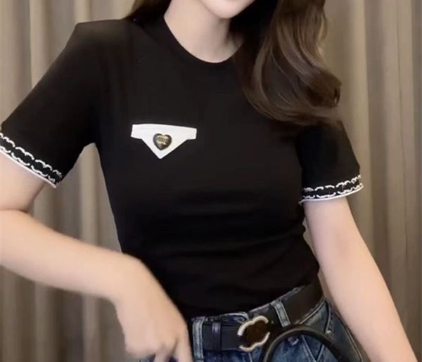 new 2023 advanced version womens t-shirt france trendy clothing 2c letter graphic embroidery fashion cotton round neck channel short sleeve, White
new 2023 advanced version womens t-shirt france trendy clothing 2c letter graphic embroidery fashion cotton round neck channel short sleeve, White