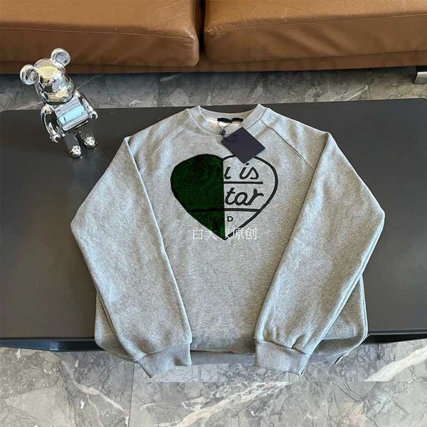 women's hoodies & sweatshirts designer co branded love foam printed gray round neck sweater with classic plush loose fit 5s5f, Black
women's hoodies & sweatshirts designer co branded love foam printed gray round neck sweater with classic plush loose fit 5s5f, Black