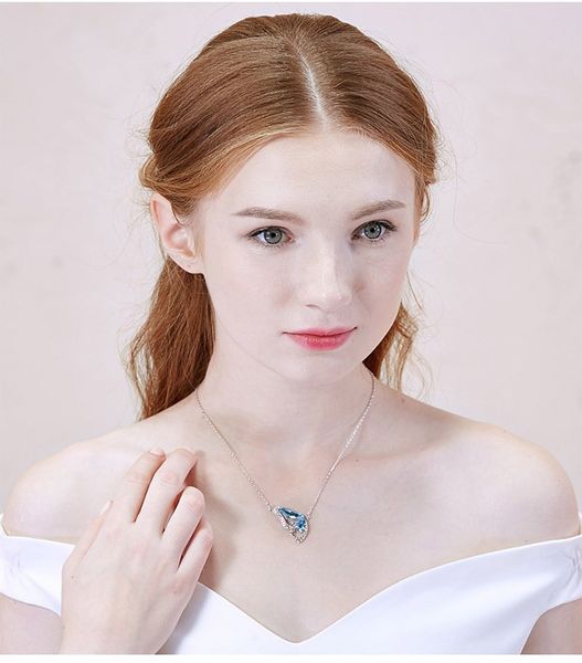 10 sets/lot women jewelry pendant necklace inlaid superior rhinestone crystal twinkle non fading valentine's gift plating white k elega, Silver
10 sets/lot women jewelry pendant necklace inlaid superior rhinestone crystal twinkle non fading valentine's gift plating white k elega, Silver
