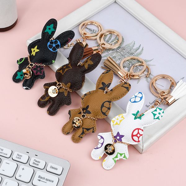 7style designer key rings rabbit pu leather keychains purse pendant car keyring chain charm brown flower mini bag tassel gift for men women, Blue
7style designer key rings rabbit pu leather keychains purse pendant car keyring chain charm brown flower mini bag tassel gift for men women, Blue