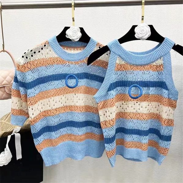 women's knits & tees designer striped outer wear knitted short sleeve vest women's short summer hollow out knitted vest blue c417, White
women's knits & tees designer striped outer wear knitted short sleeve vest women's short summer hollow out knitted vest blue c417, White