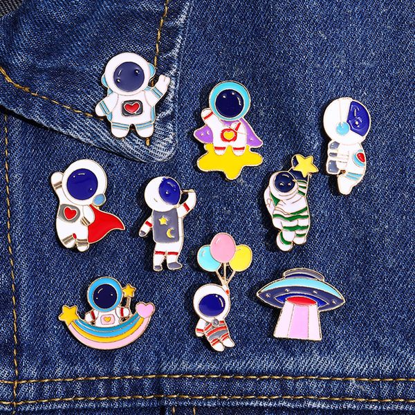 lovely astronaut enamel pin metal brooch badge star rainbow cartoon jewelry backpack hat gifts custom creative accessories, Blue
lovely astronaut enamel pin metal brooch badge star rainbow cartoon jewelry backpack hat gifts custom creative accessories, Blue