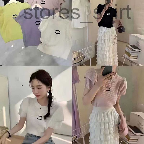 women's knits & tees designerfrance fashion designer womens knits wear net red with lotus leaf short sleeve c letter embroidery loose c, White
women's knits & tees designerfrance fashion designer womens knits wear net red with lotus leaf short sleeve c letter embroidery loose c, White