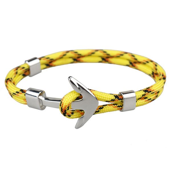 fashion design silver anchor bracelet colorful paracord outdoor survival jewelry for gift, White
fashion design silver anchor bracelet colorful paracord outdoor survival jewelry for gift, White
