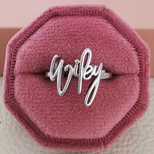 wifey sterling silver ring engagement wedding band rings for women bridal promise party jewelry gift, Slivery;golden
wifey sterling silver ring engagement wedding band rings for women bridal promise party jewelry gift, Slivery;golden