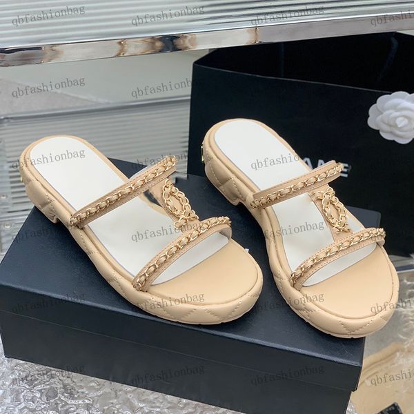 designer womens sandals platform 3cm slippers leather hardware metal pearl chain alphabet decoration small low heel beach shoes casual shoes, Black
designer womens sandals platform 3cm slippers leather hardware metal pearl chain alphabet decoration small low heel beach shoes casual shoes, Black