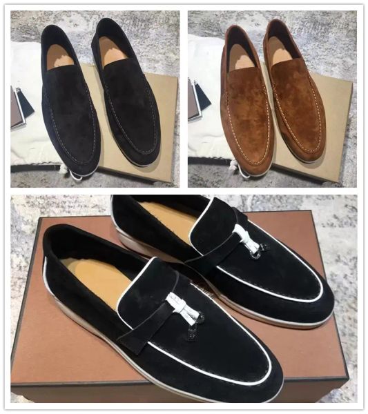 spring and summer womens dress shoes loro cashmere loafers designers classic buckle round toes flat heel leisure comfort four seasons women, Black
spring and summer womens dress shoes loro cashmere loafers designers classic buckle round toes flat heel leisure comfort four seasons women, Black