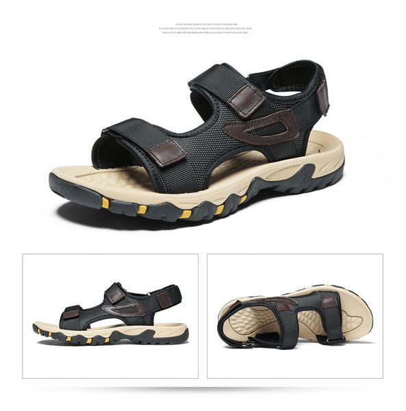 new fashion mens leather sandals breathable mules shoes slide slip on sandals men summer shoes home slippers, Black
new fashion mens leather sandals breathable mules shoes slide slip on sandals men summer shoes home slippers, Black