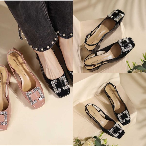 sandals rhinestone women's sandals patent leather square buckle female single shoes thick heel square head sheepskin ladies mary jane 2, Black
sandals rhinestone women's sandals patent leather square buckle female single shoes thick heel square head sheepskin ladies mary jane 2, Black