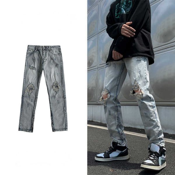 nolita vaqueros jeans men's 2023 new minimalist wind high street hole loose straight trendy hundred with men's pants, Blue
nolita vaqueros jeans men's 2023 new minimalist wind high street hole loose straight trendy hundred with men's pants, Blue