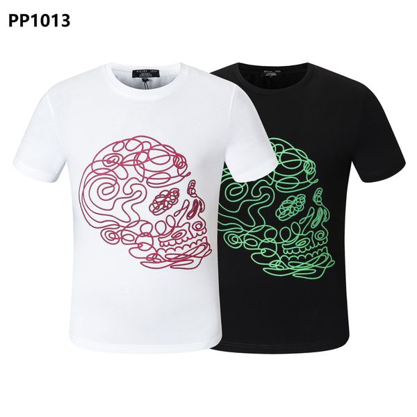plein-plein t shirt mens metal letters embroidered european fashion streetwear trend round neck pullover 76, White;black
plein-plein t shirt mens metal letters embroidered european fashion streetwear trend round neck pullover 76, White;black
