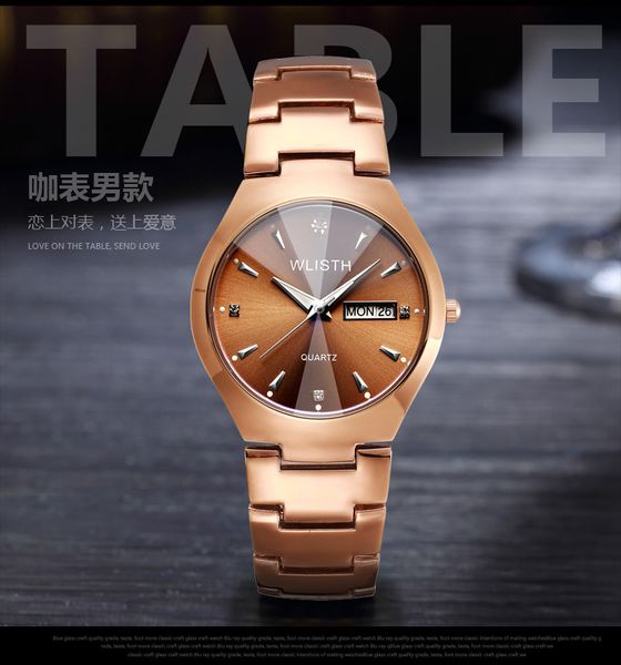 women's watch night glow waterproof 904l stainless steel band couple watchs student men's watch quartz watch lady luminous watches, Slivery;brown
women's watch night glow waterproof 904l stainless steel band couple watchs student men's watch quartz watch lady luminous watches, Slivery;brown