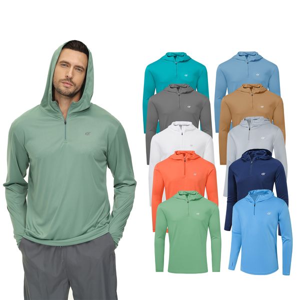 men's pants 2023 mens upf 50 rash guard swim shirt athletic hooded long sleeve fishing hiking workout quick dry shirts with zipper pull, Black
men's pants 2023 mens upf 50 rash guard swim shirt athletic hooded long sleeve fishing hiking workout quick dry shirts with zipper pull, Black