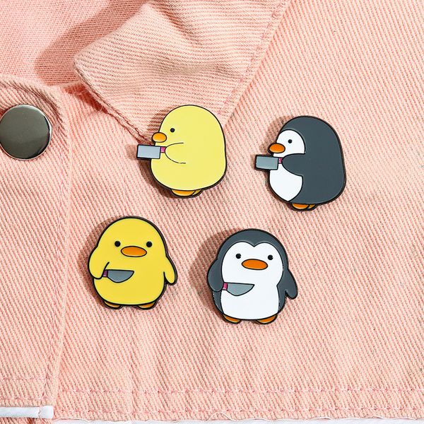 penguin duck knife pin cute anime movies games hard enamel pins collect metal cartoon brooch backpack hat bag collar lapel badges, Blue
penguin duck knife pin cute anime movies games hard enamel pins collect metal cartoon brooch backpack hat bag collar lapel badges, Blue