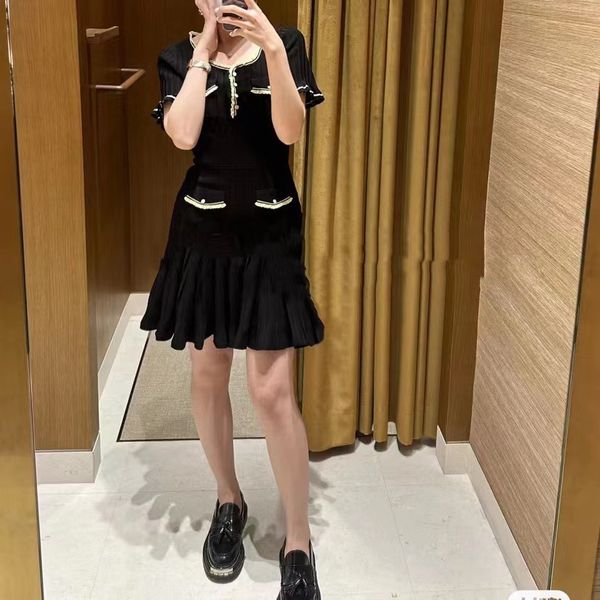 casual dresses sandro french style dress fishtail pleated dress for women, Black;gray
casual dresses sandro french style dress fishtail pleated dress for women, Black;gray