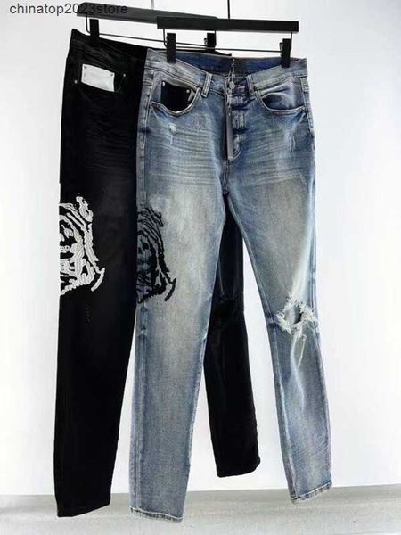 men's jeans 2023 designers jean hombre trousers men embroidery patchwork ripped for trend brand motorcycle pant mens skinny4b9s, Blue
men's jeans 2023 designers jean hombre trousers men embroidery patchwork ripped for trend brand motorcycle pant mens skinny4b9s, Blue
