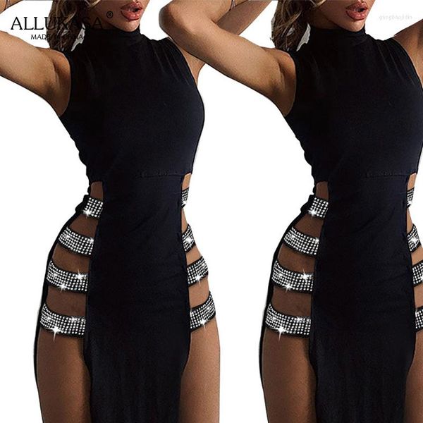 casual dresses summer lace-up long skirt ladies thigh high slit side hollow dress sleeveless halter tight club vest 2023 streetwear, Black;gray
casual dresses summer lace-up long skirt ladies thigh high slit side hollow dress sleeveless halter tight club vest 2023 streetwear, Black;gray