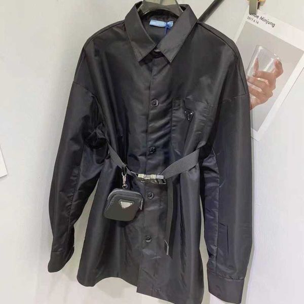 women's blouses & shirts designer high version womens casual shirt belt bag thin long jacket women metal nylon lapel trench coat q090, White
women's blouses & shirts designer high version womens casual shirt belt bag thin long jacket women metal nylon lapel trench coat q090, White